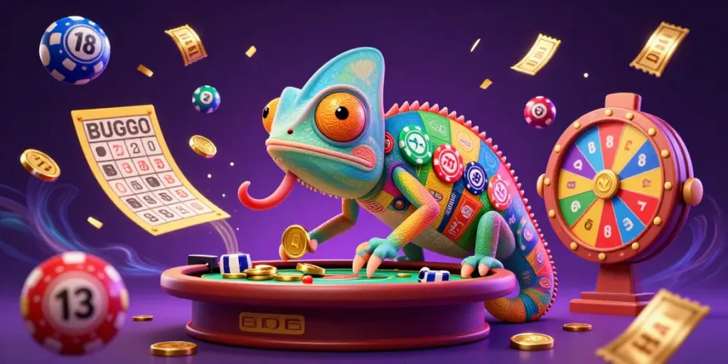 Experience thrilling moments at ta88 as colorful lottery balls and golden prizes animate the casino.