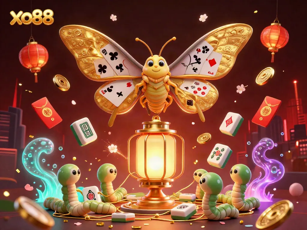 Engage in exciting gameplay at xo88 with our vibrant casino-themed illustration showcasing dynamic characters and elements.