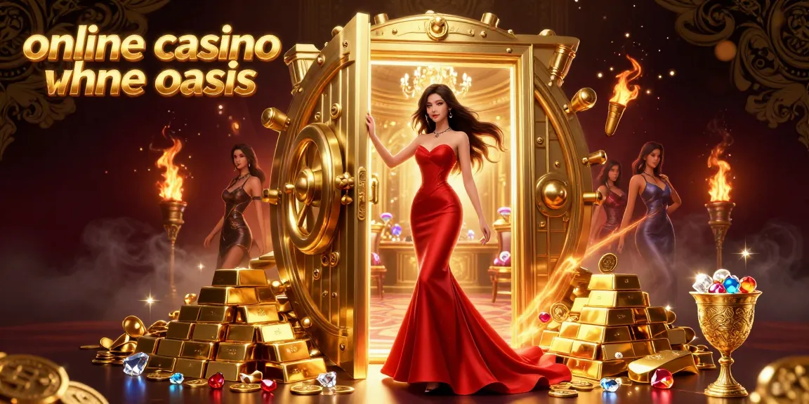 Play exciting games at an online casino ohne oasis, surrounded by treasures and luxuries
