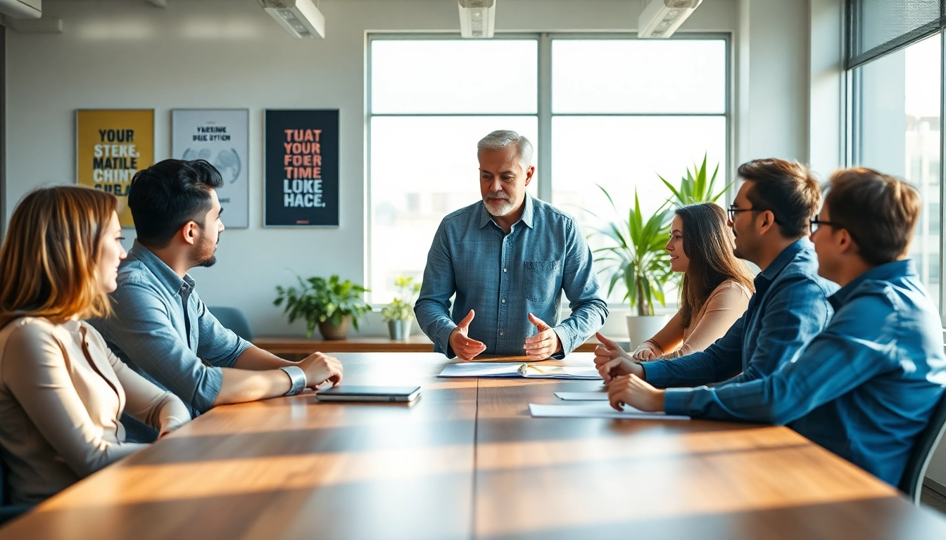 Headhunter Ingenieure in einem modernen Büro bei einer Strategiebesprechung