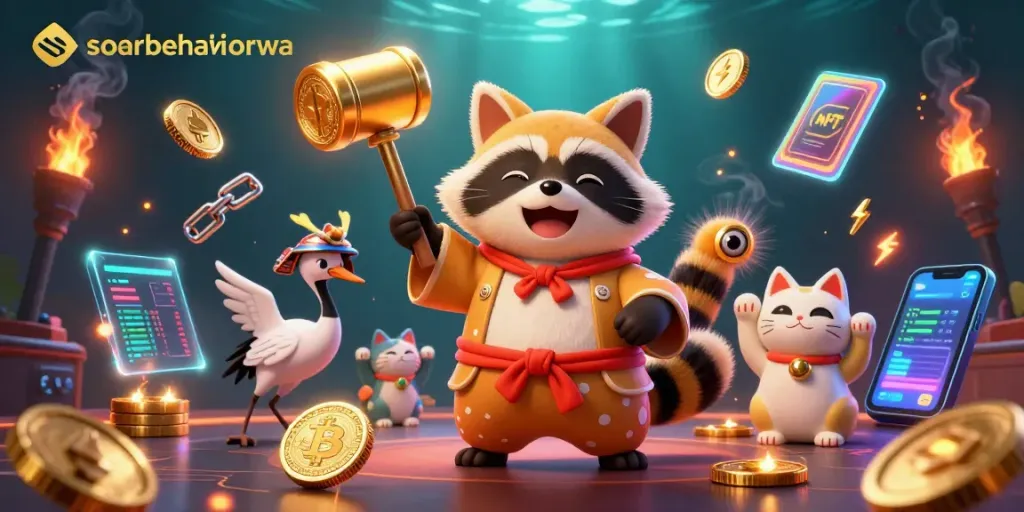 Experience the thrill of gaming with soarbehaviorwa in a vibrant, animated casino scene featuring lucky symbols.