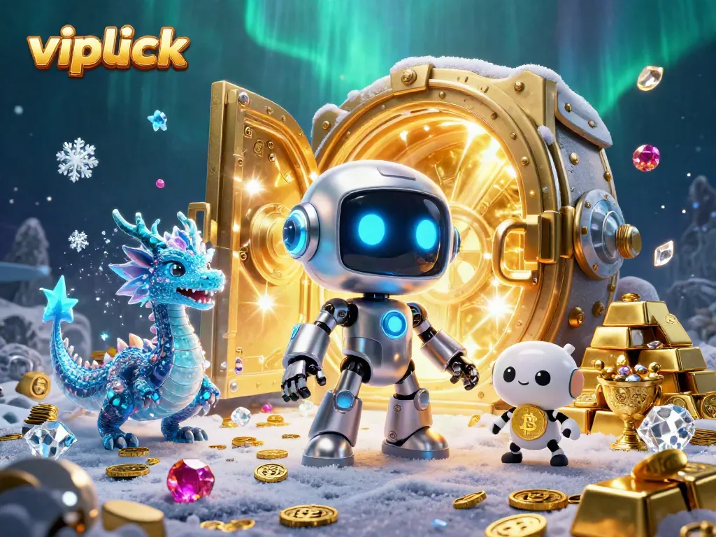 Experience the excitement of vipluck Casino with vibrant colors, treasure, and captivating 3D characters.